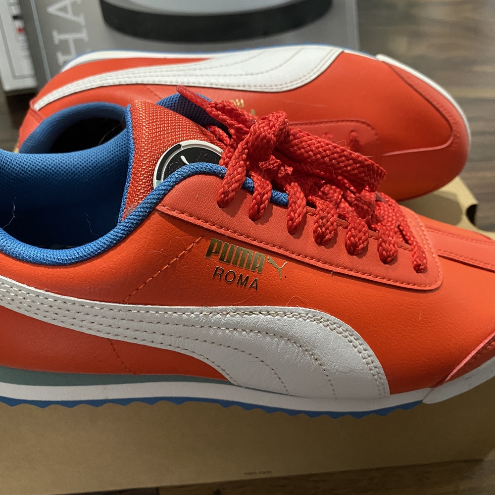 Puma Red and White Sneakers Classic Design